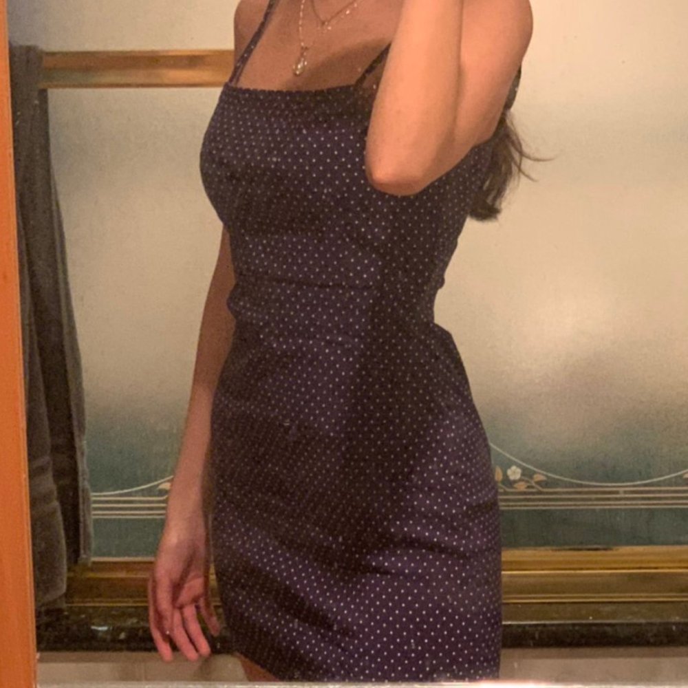 Navy Blue Polka Dot dress